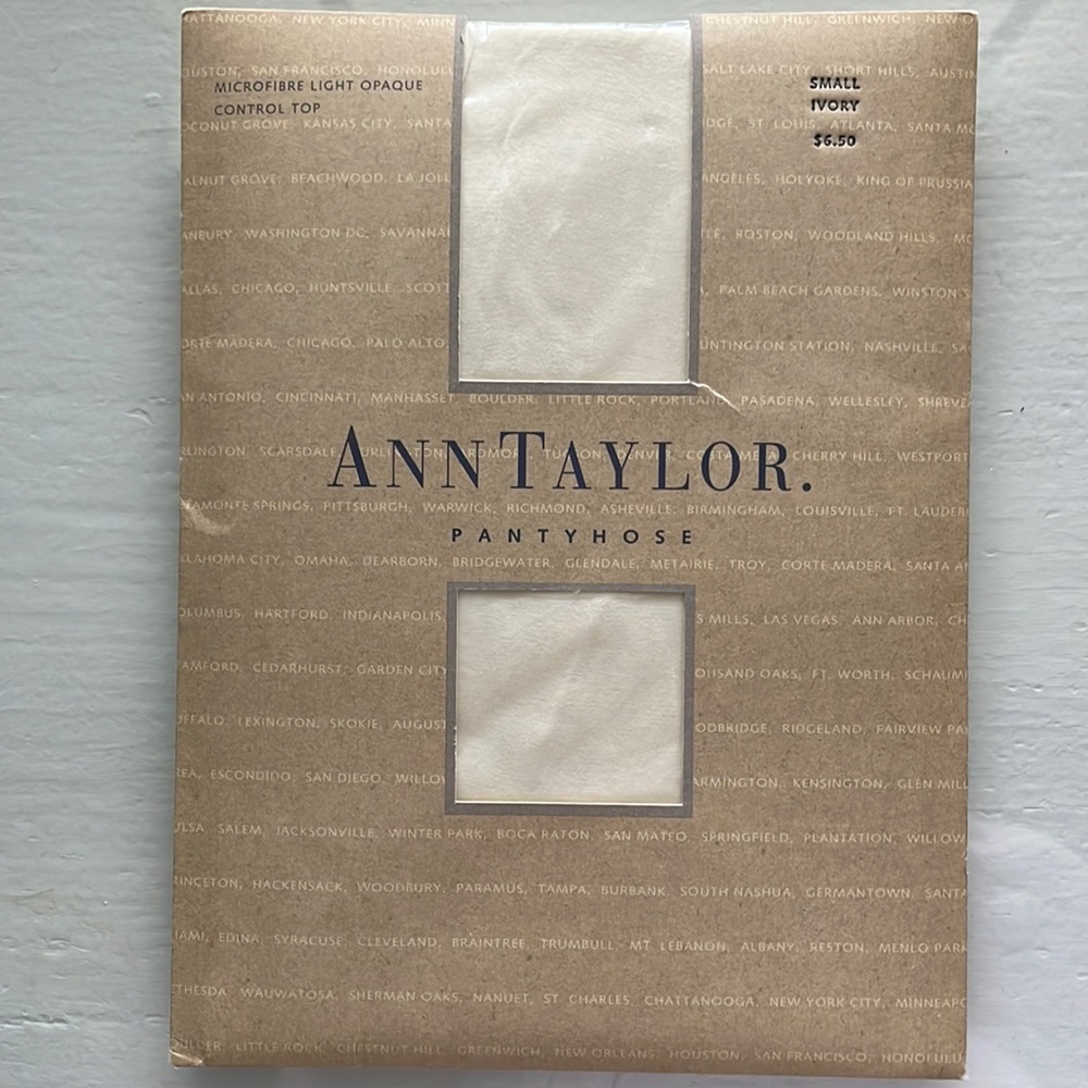 Any Taylor microfiber light opaque control top Pantyhose